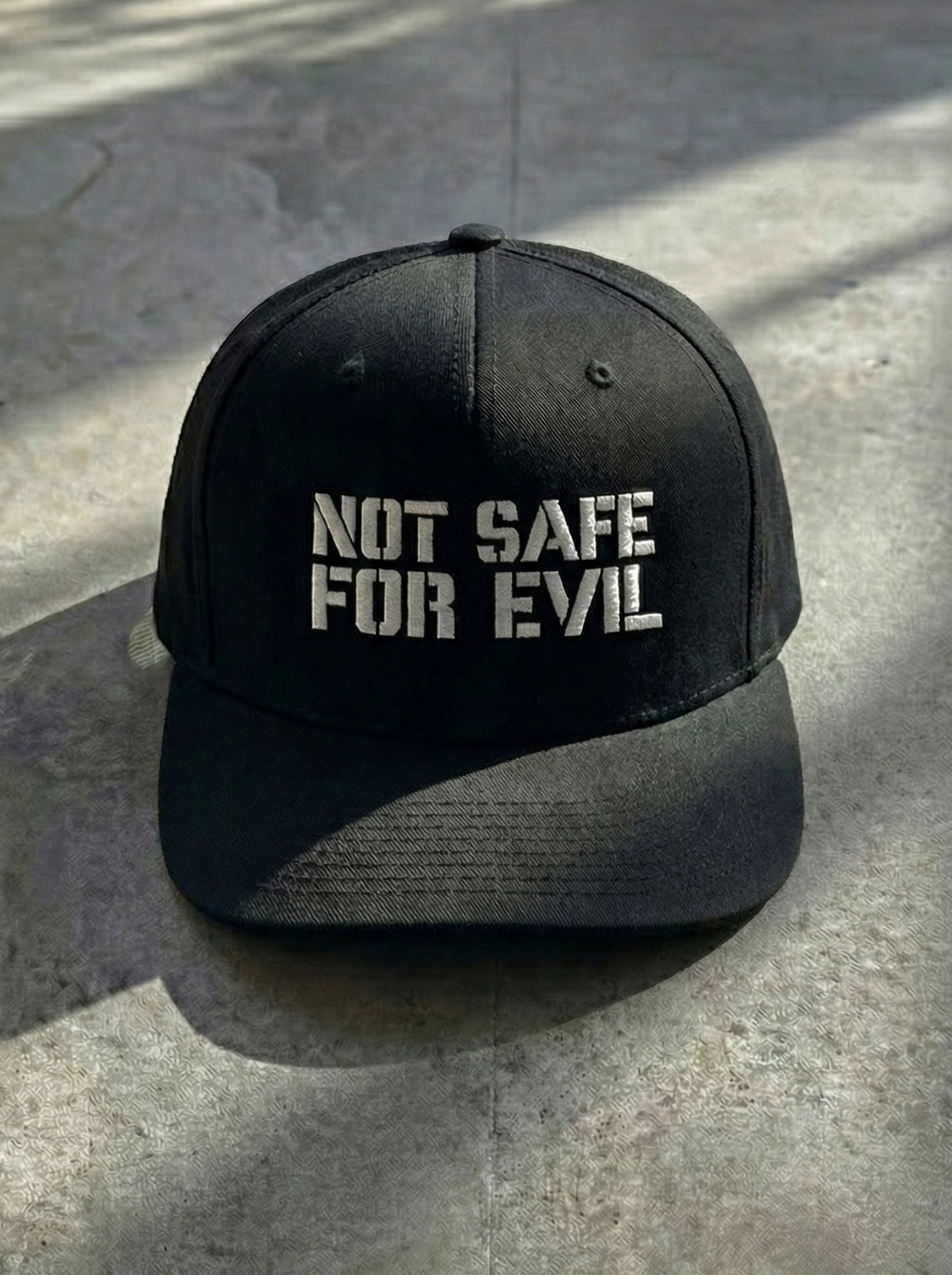 Not Safe For Evil Flatbill Cap