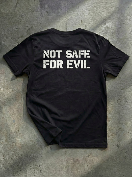 Not Safe For Evil - Righteous Signature Tee