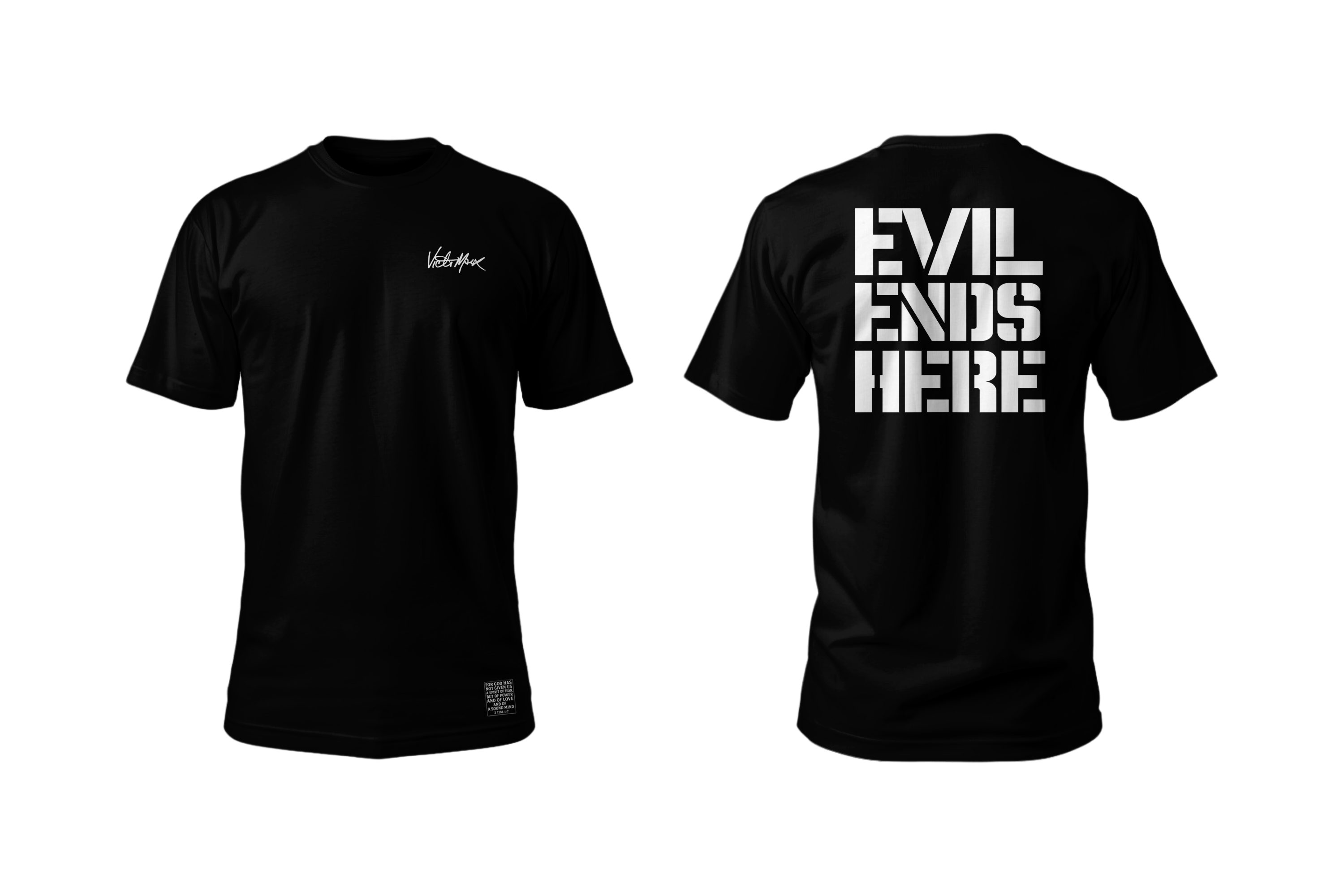 Evil Ends Here Black Shirt