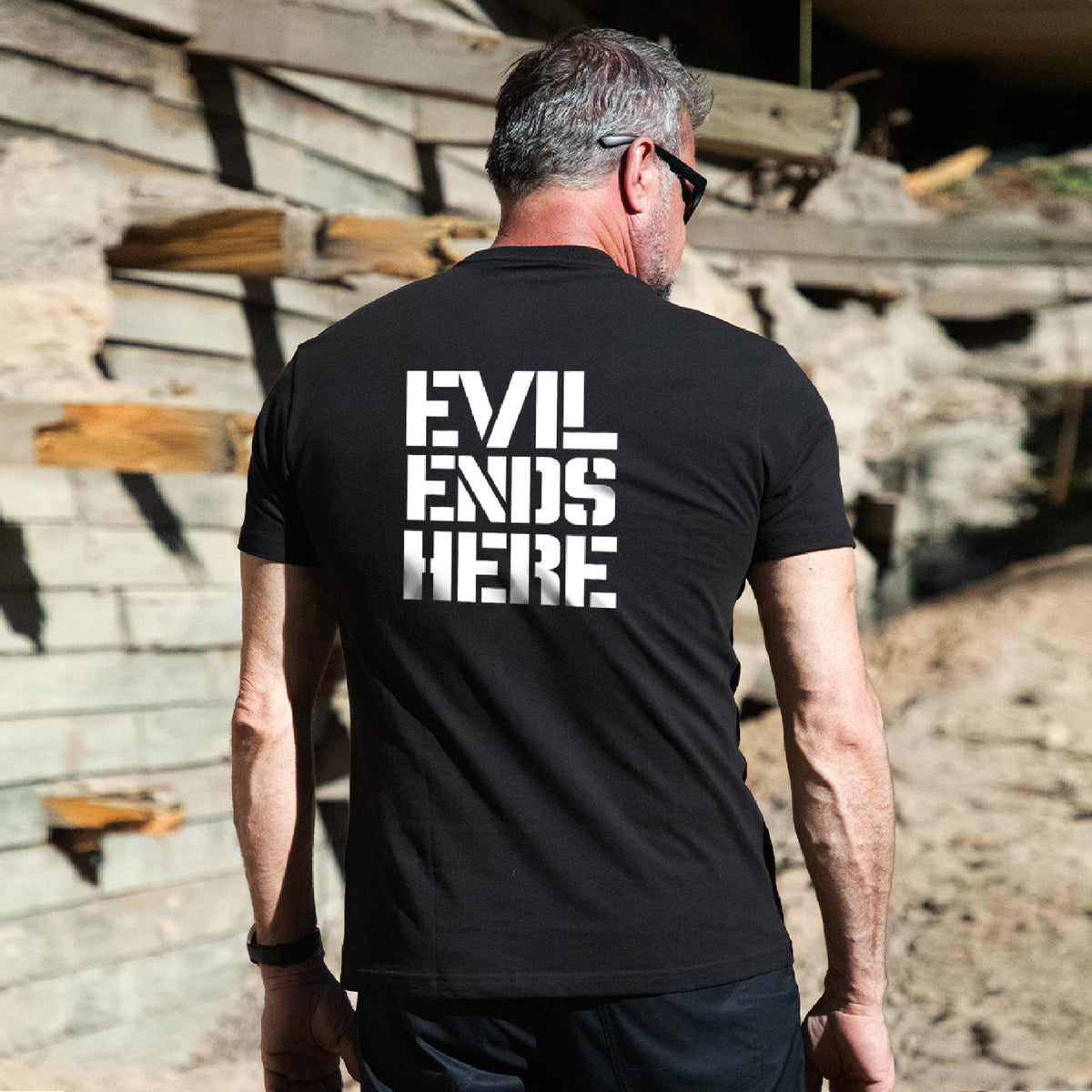 Evil Ends Here Black Shirt